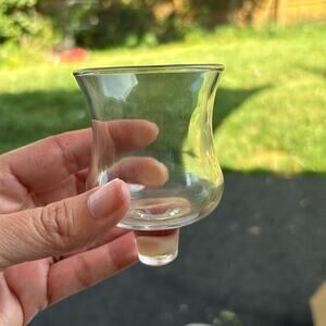 Vintage Clear Votive Candle Holder